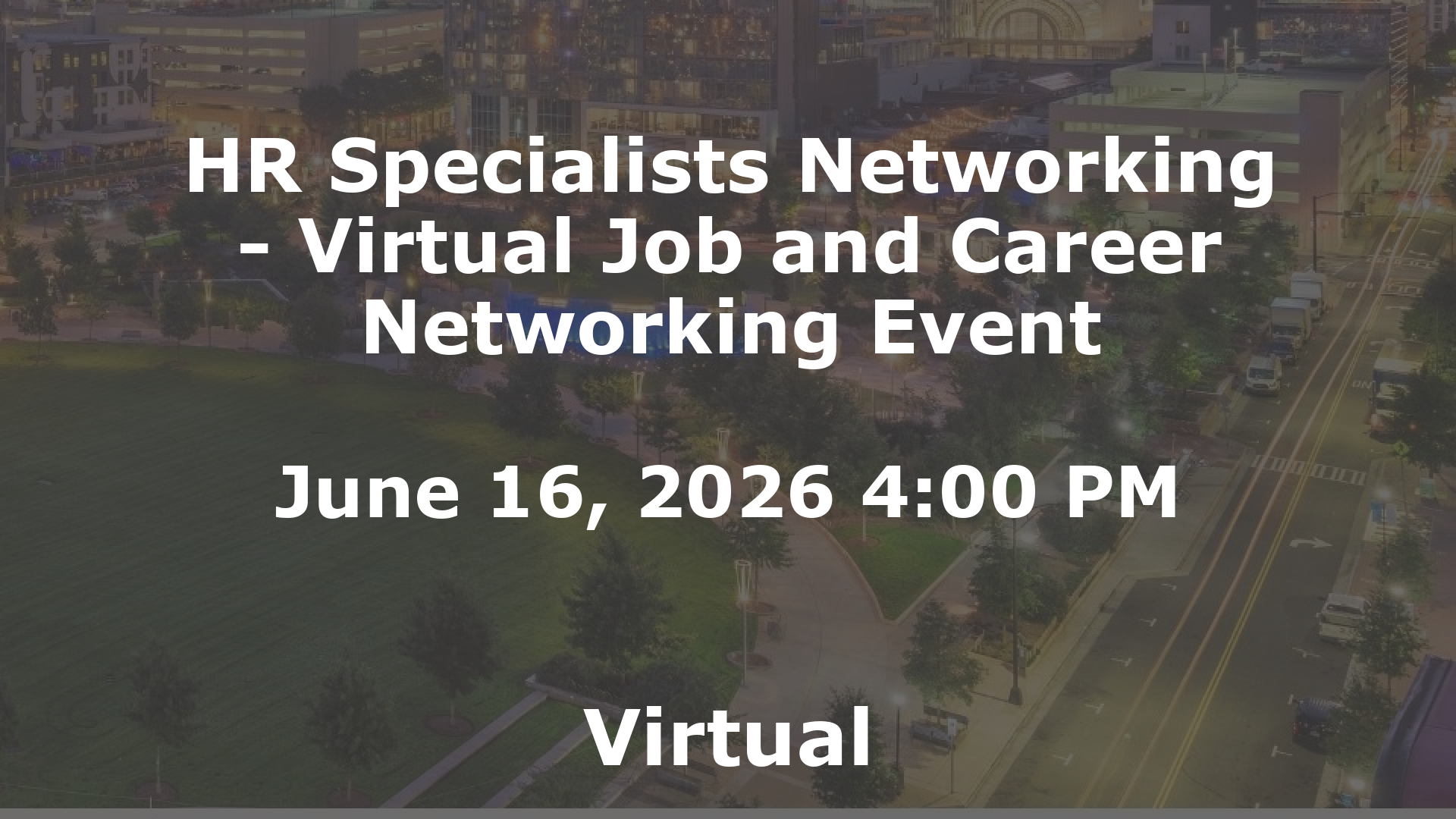 HR Specialists Networking - Virtual Job and Career Networking Event event image